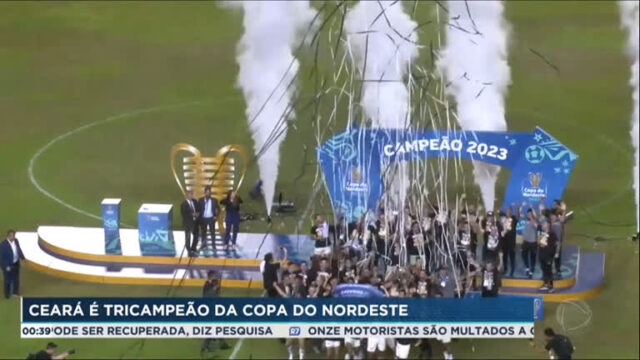 Ceará é tricampeão da Copa do Nordeste - JR 24H