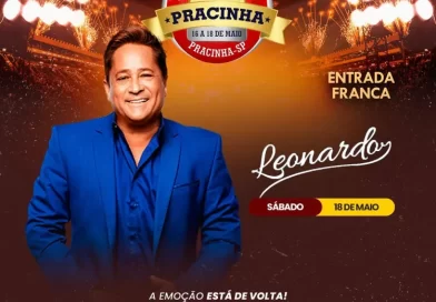 Pracinha – Show com cantor Leonardo gratuito