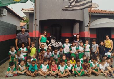 Tupi Paulista – Policia Militar faz Palestra de Educação no Trânsito para o Ensino infantil