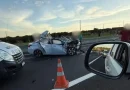 Vera Cruz – Acidente entre carro e caminhão na SP-294