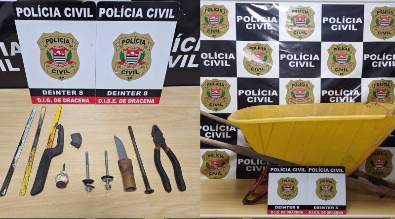 Dracena – Policia Civil Prende  Homem Suspeito de Furtar Residências ,obras e Comercio