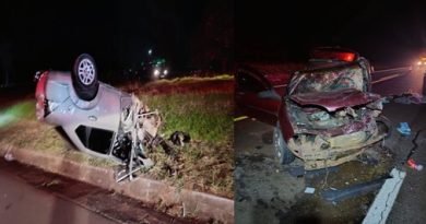 Paulicéia – Acidente de trânsito na noite deste sábado (26)com uma vitima fatal