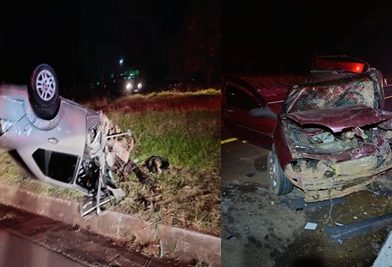Paulicéia – Acidente de trânsito na noite deste sábado (26)com uma vitima fatal