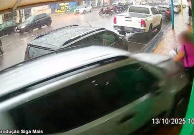Adamantina – Carro invade calçada e atinge mulher