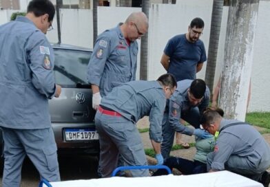 Dracena – Acidente entre caminhão e moto deixa mulher ferida